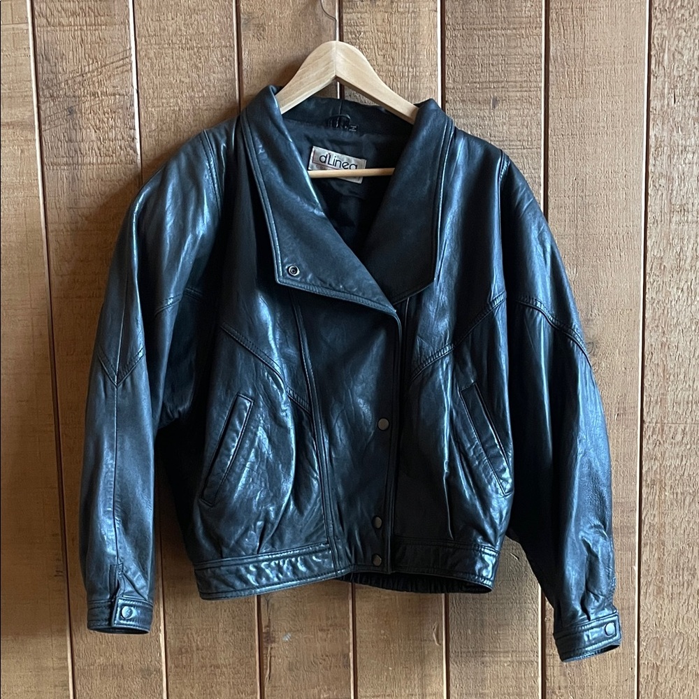 Vintage Women’s  Black Leather Jacket